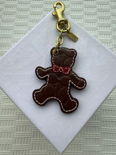 Coach leather bear keyring bag charm 鎖匙扣 手袋 吊飾 掛飾64204785072513110
