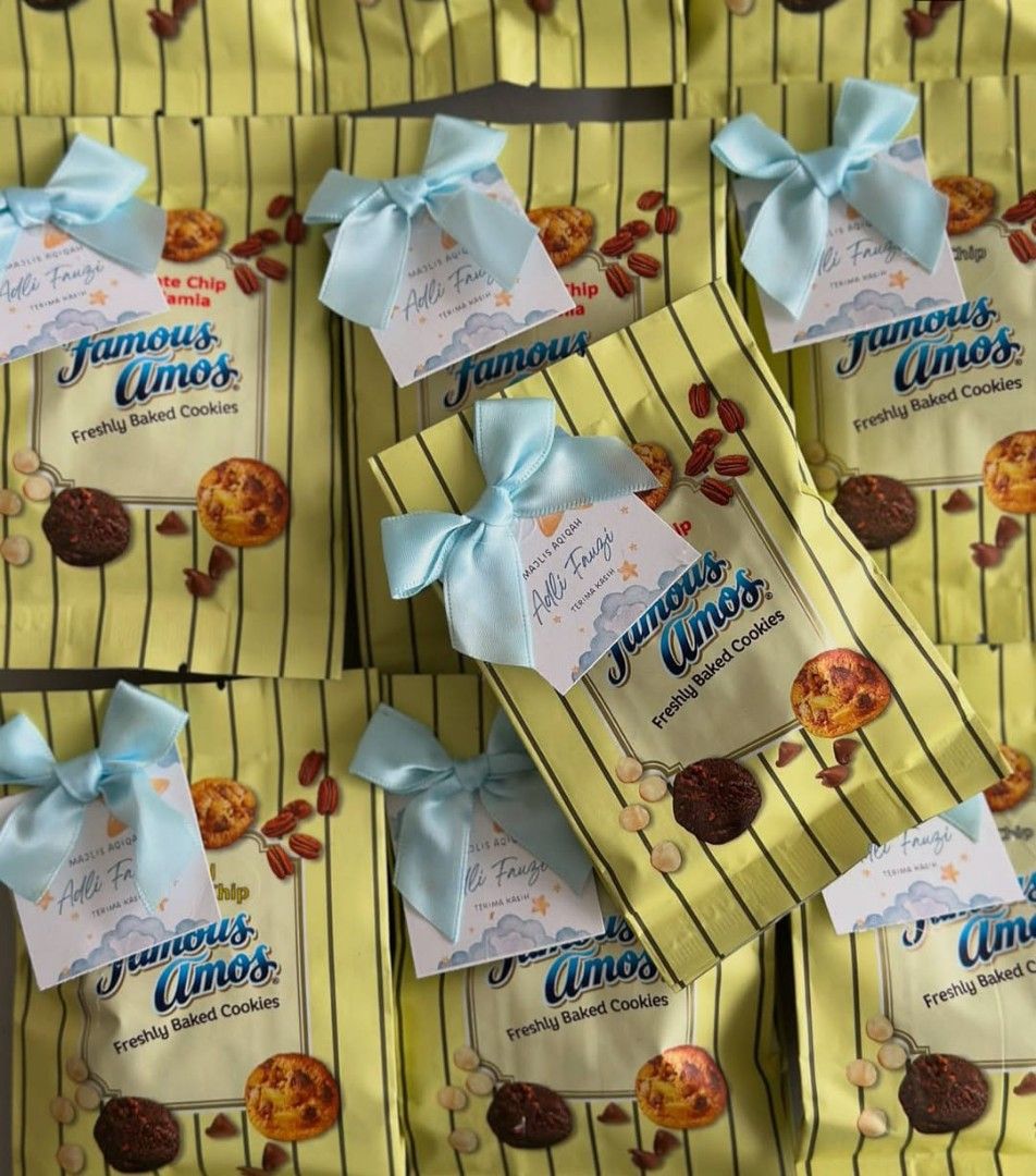 Famous Amos Cookie Doorgifts/Berkat Box, Food Drinks, Gift