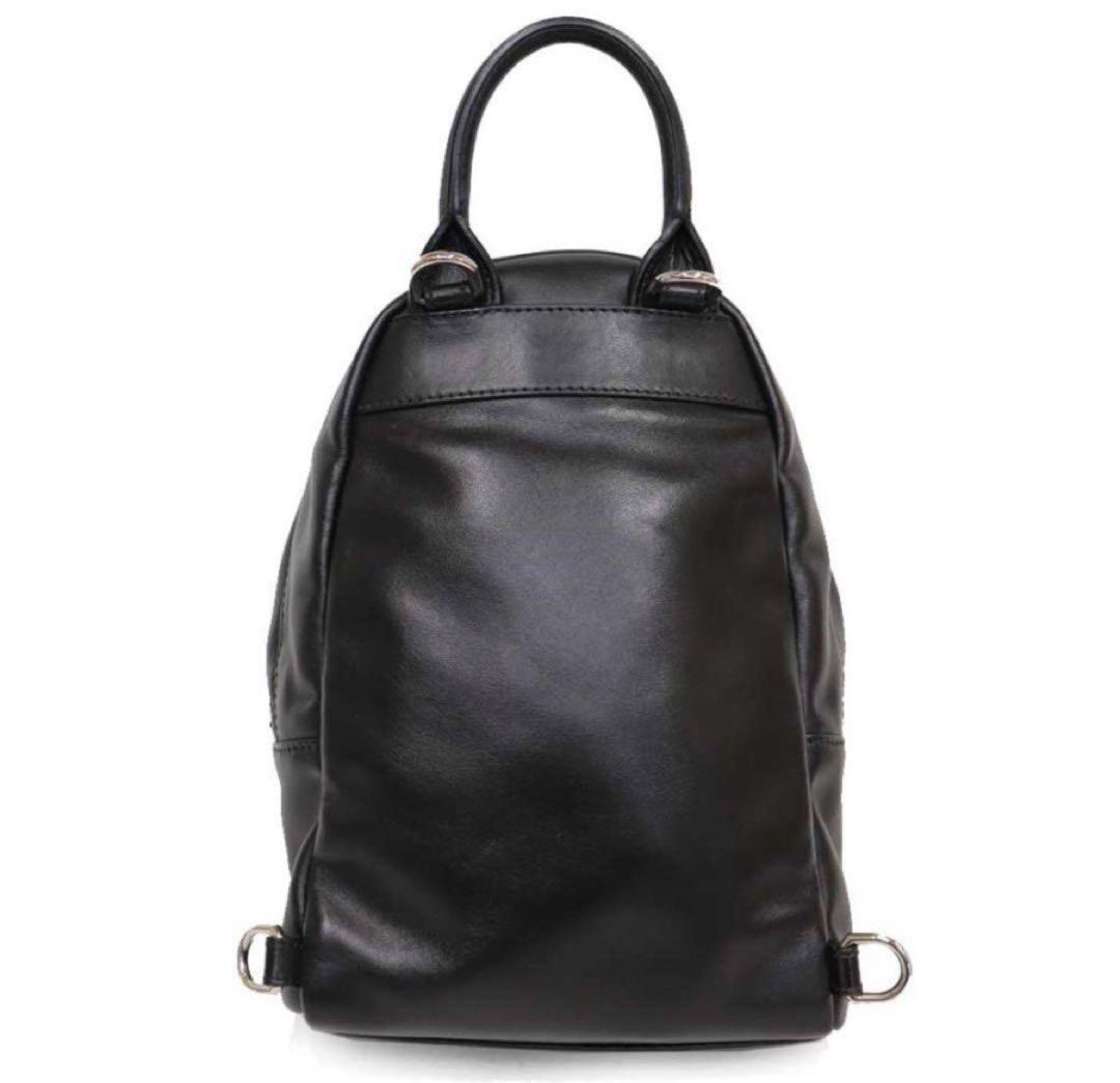 Givenchy Mini Backpack Leather SHW (Category: Luxury Bags & Wallets) located in Las Pinas. Submitted by daisuki_japan_luxury_by_reiko (Listing ID 1372145601, Image 2). Description: Color: Black Pattern/Design: Print (logo, etc.) Material: Genuine leather Size: Approx. W18cm x H25cm x D8cm Double zipper closure Exterior: 1 zipper pocket Interior: 1 open pocket.