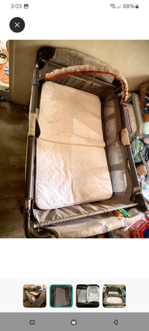 Graco pack and play (Category: Cots & Cribs) located in Nagcarlan. Submitted by quatrojz (Listing ID 1372111038, Image 2). Description: graco pack n play. from newborn until toddler..