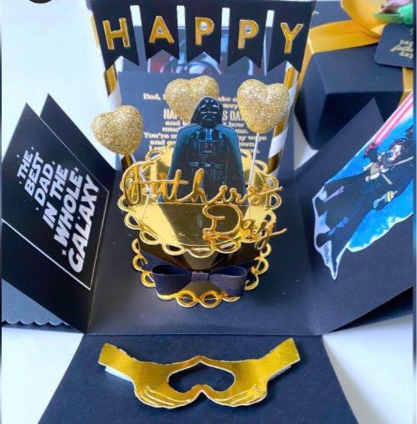 Happy Father's Day starwar theme explosion box card, Hobbies