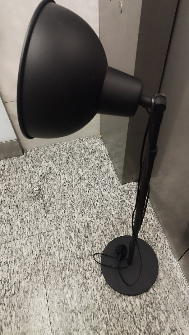 IKEA SKURUP floor uplighter standing lamp black, Furniture Home