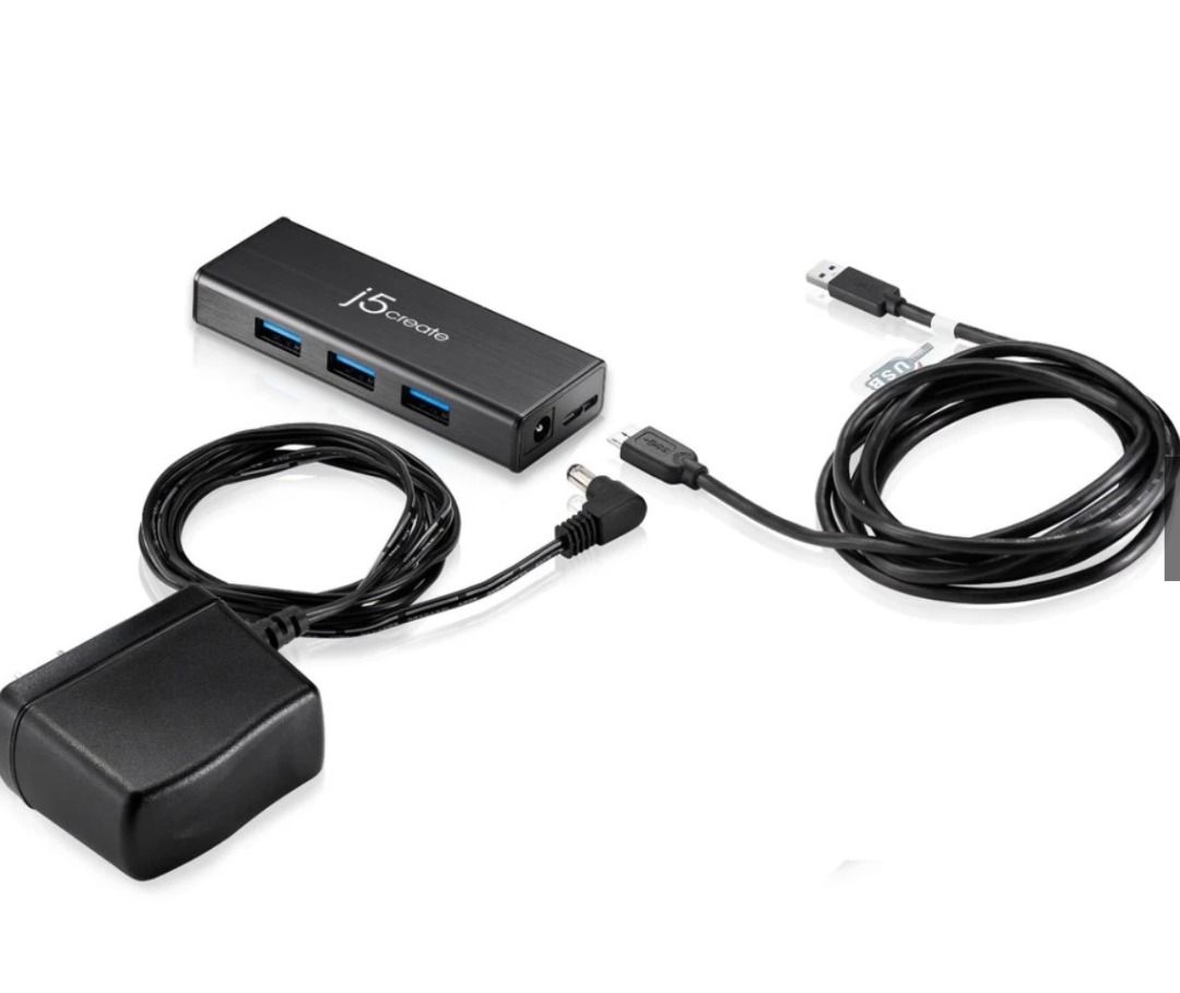 J5CREATE JUH340 4-PORT USB 3.0 MINI HUB WITH AC ADAPTER (Category: Cables & Adaptors) located in Singapore. Submitted by lukasitay (Listing ID 1372260831, Image 2). Description: J5CREATE JUH340 4-PORT USB 3.0 MINI HUB WITH AC ADAPTER.