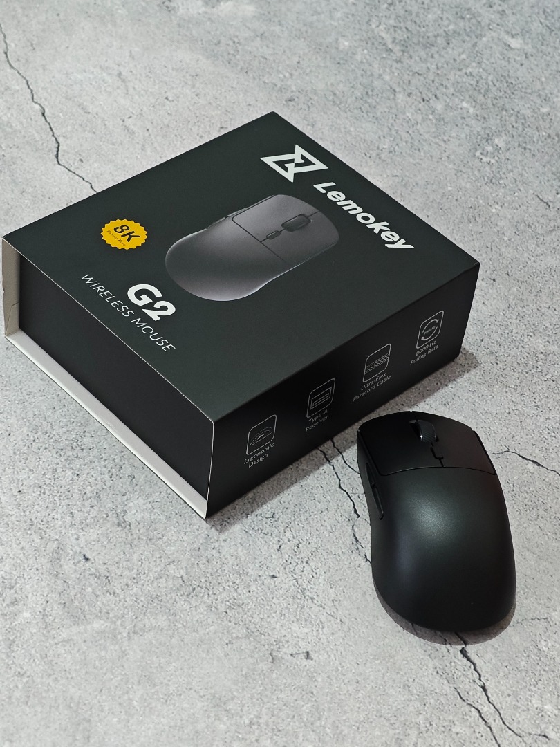 Lemokey G2 8K Polling Rate Ultralight Gaming Wireless Mouse, Computers ...