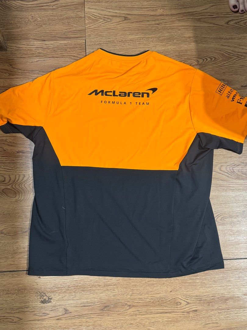 Mclaren 2024 Team Shirt (Category: Tshirts & Polo Shirts ) located in Marilao. Submitted by pendabear (Listing ID 1372240601, Image 2). Description: Mclaren 2024 team shirt, size 3xl. Never been used. RFS: not my fit. Negotiable. .