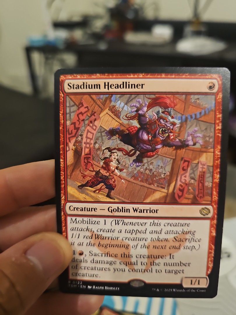 MTG TDM Stadium Headliner (Category: Raw Singles) located in Pasig City. Submitted by roiswar (Listing ID 1372189963, Image 1). Description: Price subject to change Buyer shoulders SF.