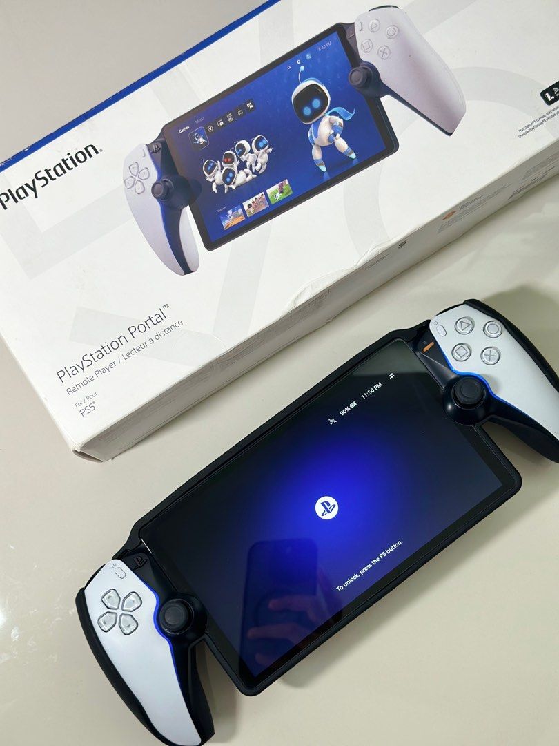 PlayStation Portal (Category: Controllers) located in Cavite. Submitted by legitseller.gadget (Listing ID 1372145021, Image 2). Description: 🔴SELLING: PlayStation Portal ✅8 inch LCD Screen ✅Controller: DualSenses wireless controller with haptic feedback and adaptive triggers ✅USB-C Charging ✅OS: Android ✅Touch-enabled Screen ✅5-6 hours battery life ✅used less than a month ☑️with Box ☑️with Free Hard Case ☑️with Free Tempered Glass ➡️Delivery via