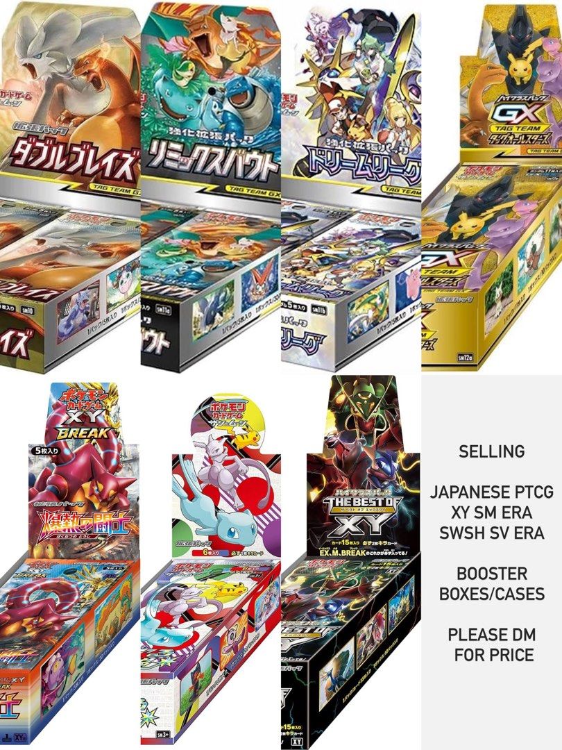 Pokemon Card PTCG Booster Box SM SV CP6 XY SM12a Tagteam SM12a SM12b, , & - Carousell Pokemon Card PTCG Booster Box SM SV CP6 XY SM12a Tagteam SM12a SM12b, , & - Carousell