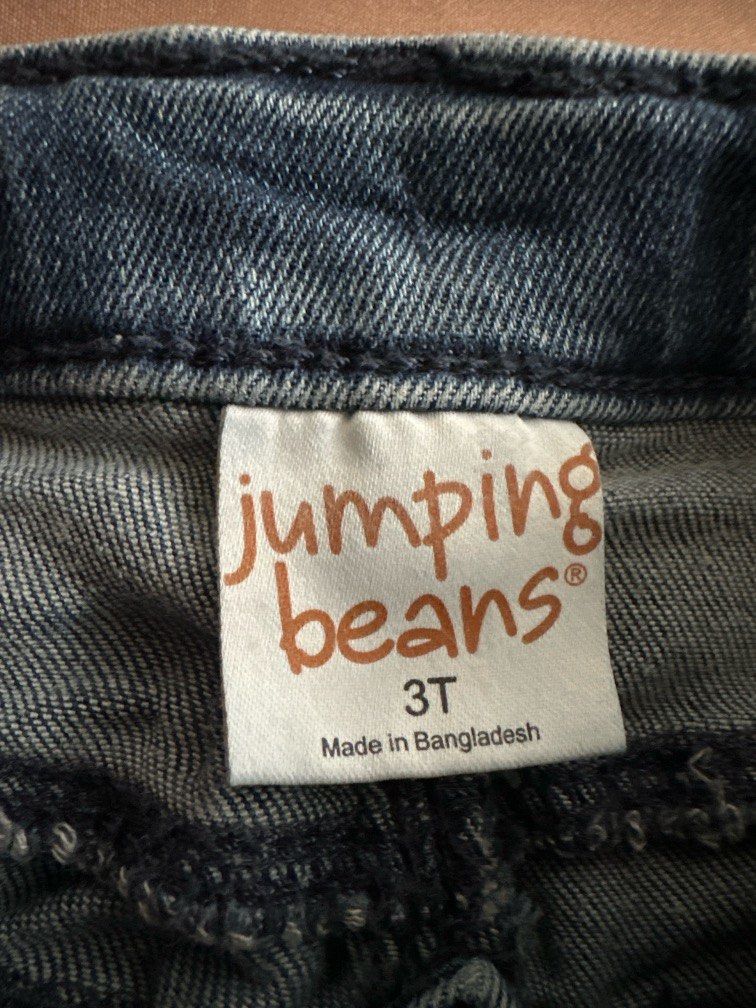 PRELOVED Jumping Beans Denim Shorts with Lace lining (Category: Babies & Kids Fashion) located in Pasig City. Submitted by iyasmommy (Listing ID 1372156019, Image 2). Description: Preloved Jumping Beans Denim Shorts with Lace lining Size: as seen on the picture (3T).
