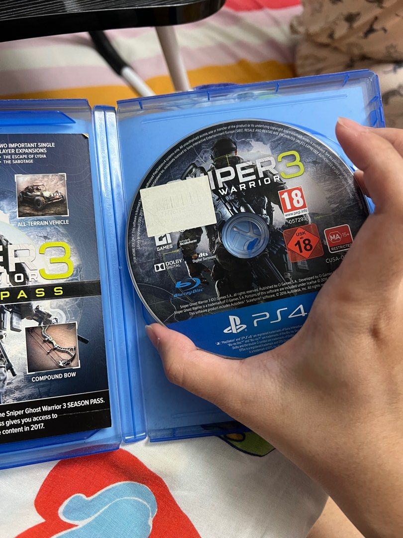 PS4 - Sniper Ghost Warrior 3 [Season Pass Edition] (Category: PlayStation) located in Rizal. Submitted by yurisellsph (Listing ID 1372169719, Image 3). Description: - used na po pero good as new po cd. - Only played it once, used na din yung code na included sa cd. - can only do meet-ups around marikina heights. - mode of payment: cash/gcash - shipping fee will be shouldered by the buyer..