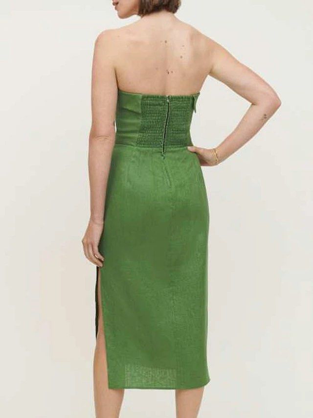 Reformation Prescott Linen Dress, , & , - Carousell