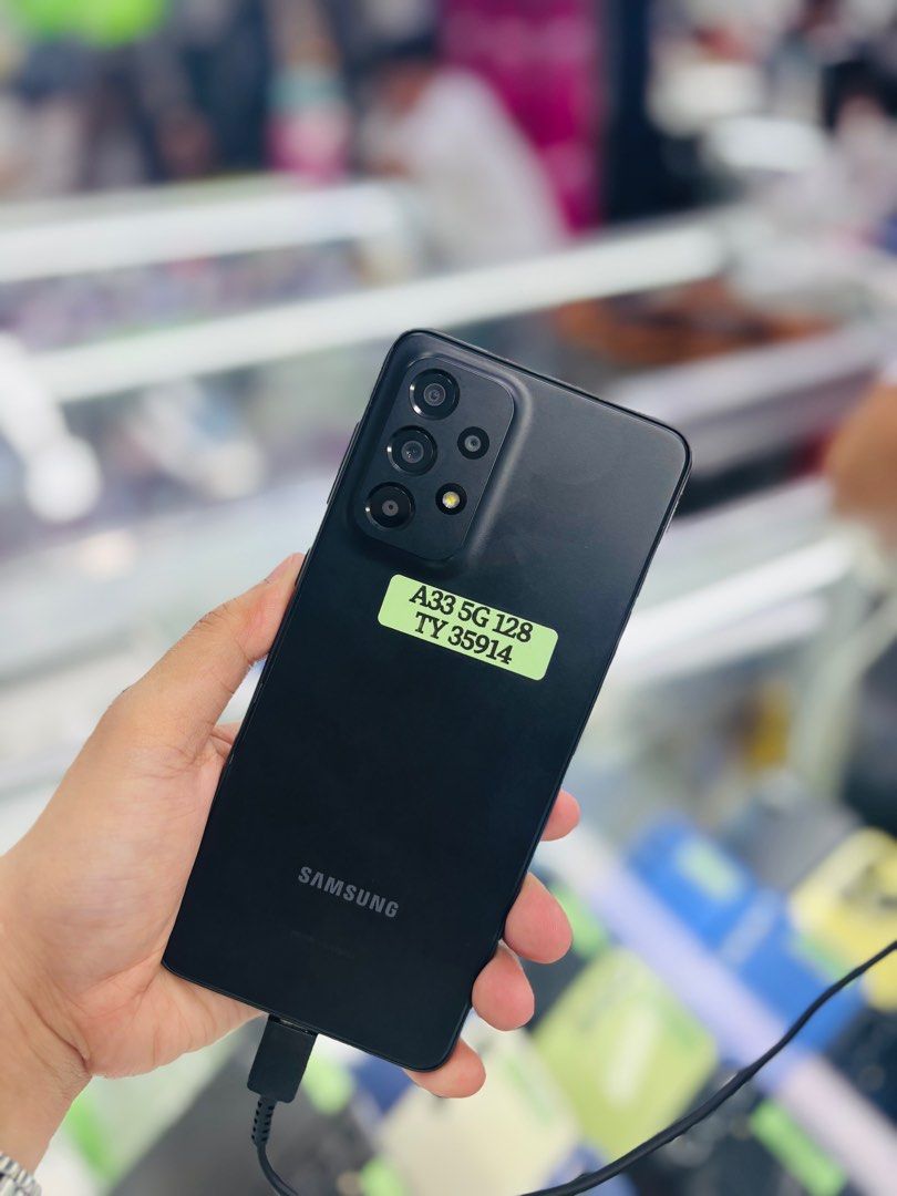 Samsung A33 5G 8/128gb Openline NTC approved no issues (Category: Samsung) located in San Juan City. Submitted by najihahtelecomshop2018 (Listing ID 1372149734, Image 2). Description: Legit Store | Original unit FOR SALE | TRADE / SWAP ▫️INSTALLMENT thru: 🔸Credit Card (straight / installment) 🔸Ggives / Gcredit + 6% interest 🔸Spay Later + 6% interest (RFS: Buy and Sell any kinds of Gadgets) Description: Samsung A33 5G 8/128gb NTC APPROVED Openl