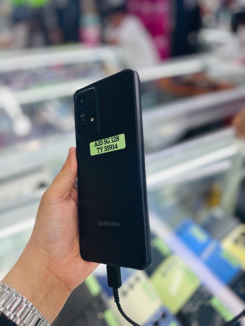 Samsung A33 5G 8/128gb Openline NTC approved no issues (Category: Samsung) located in San Juan City. Submitted by najihahtelecomshop2018 (Listing ID 1372149734, Image 3). Description: Legit Store | Original unit FOR SALE | TRADE / SWAP ▫️INSTALLMENT thru: 🔸Credit Card (straight / installment) 🔸Ggives / Gcredit + 6% interest 🔸Spay Later + 6% interest (RFS: Buy and Sell any kinds of Gadgets) Description: Samsung A33 5G 8/128gb NTC APPROVED Openl