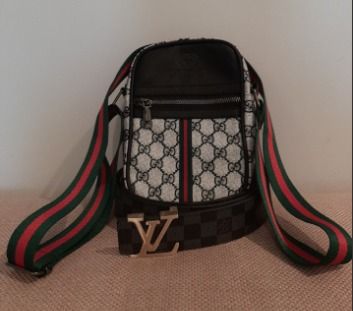 Small Gucci Bag & LV Belt