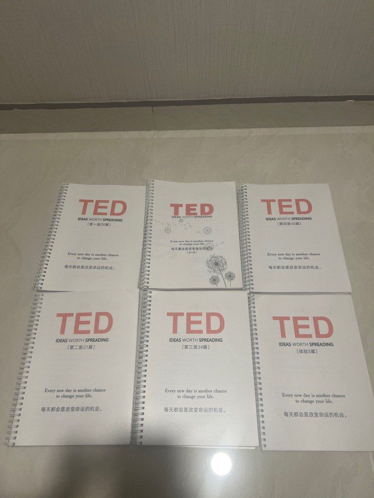 Ted Talk Notes (Category: Everything Else) located in Singapore. Submitted by strudels (Listing ID 1372099310, Image 1). Description: Browse thru once only. Easy to read and there’s a column for note taking. Good for people we are causal reader, secondary student and people who just want to learn english. .