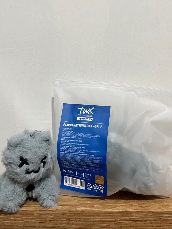 TWS TRY WITH US PLUSH KEYRING (CAT)투냥이 TWS | TRY WITH US Plush Keyring (Cat)