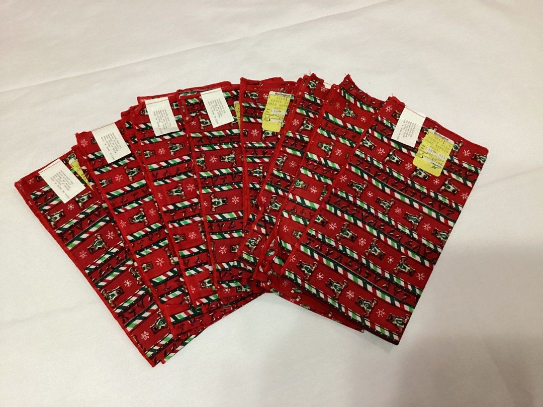 X-Mas Napkin (Category: Towels, Napkins & Holders) located in Davao. Submitted by ferdipt (Listing ID 1372195838, Image 1). Description: 8 pcs X-Mas Table Napkins 100% Cotton Get the 8 pcs for 220.