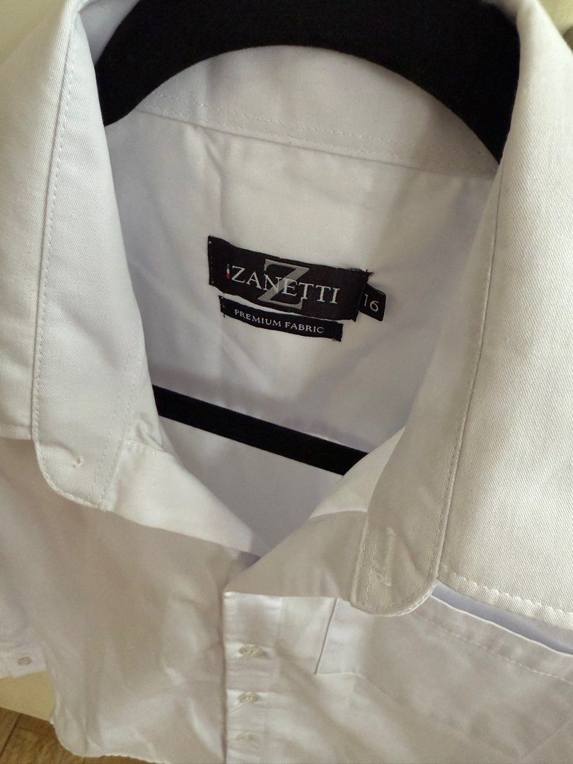 Zanetti White Long Sleeves for Boys (Category: Babies & Kids Fashion) located in San Jose del Monte. Submitted by mishfcr (Listing ID 1372152456, Image 2). Description: Zanetti White Long Sleeve for Boys Size 16 Selling for P250 only Used once for First Communion RFS: Does not fit anymore MOP: Metrobank, Gcash, or Landbank.