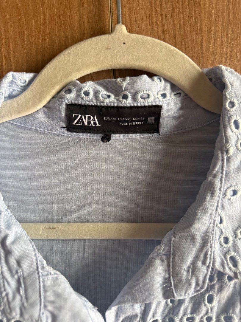 Zara Cutwork Embroidery Mini Dress (Category: Dresses) located in Quezon City. Submitted by lovedbymaris (Listing ID 1372112433, Image 3). Description: Almost like new used once only.