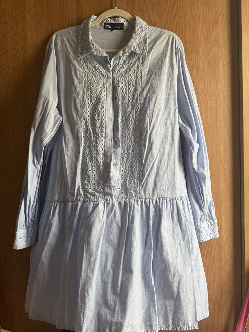 Zara Cutwork Embroidery Mini Dress (Category: Dresses) located in Quezon City. Submitted by lovedbymaris (Listing ID 1372112433, Image 2). Description: Almost like new used once only.