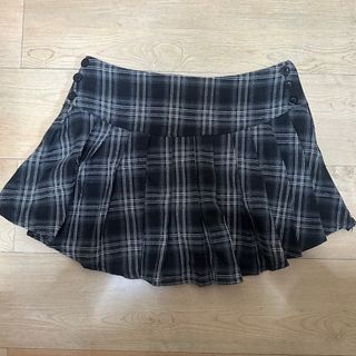 黑色格仔短裙(有打底)64244116291203110