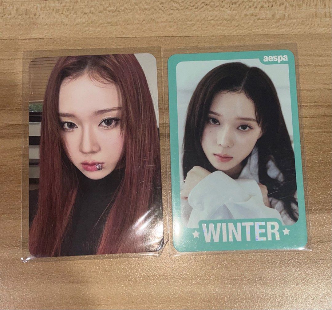 aespa winter drama photocard pc (Category: Raw Singles) located in Taguig. Submitted by haevnly (Listing ID 1367249888, Image 1). Description: ₱100 + sf & pf • selling as set only dop: payo mop: gcash/maya mod: jnt/lbc/grab/lalamove loc: taguig, metro manila.