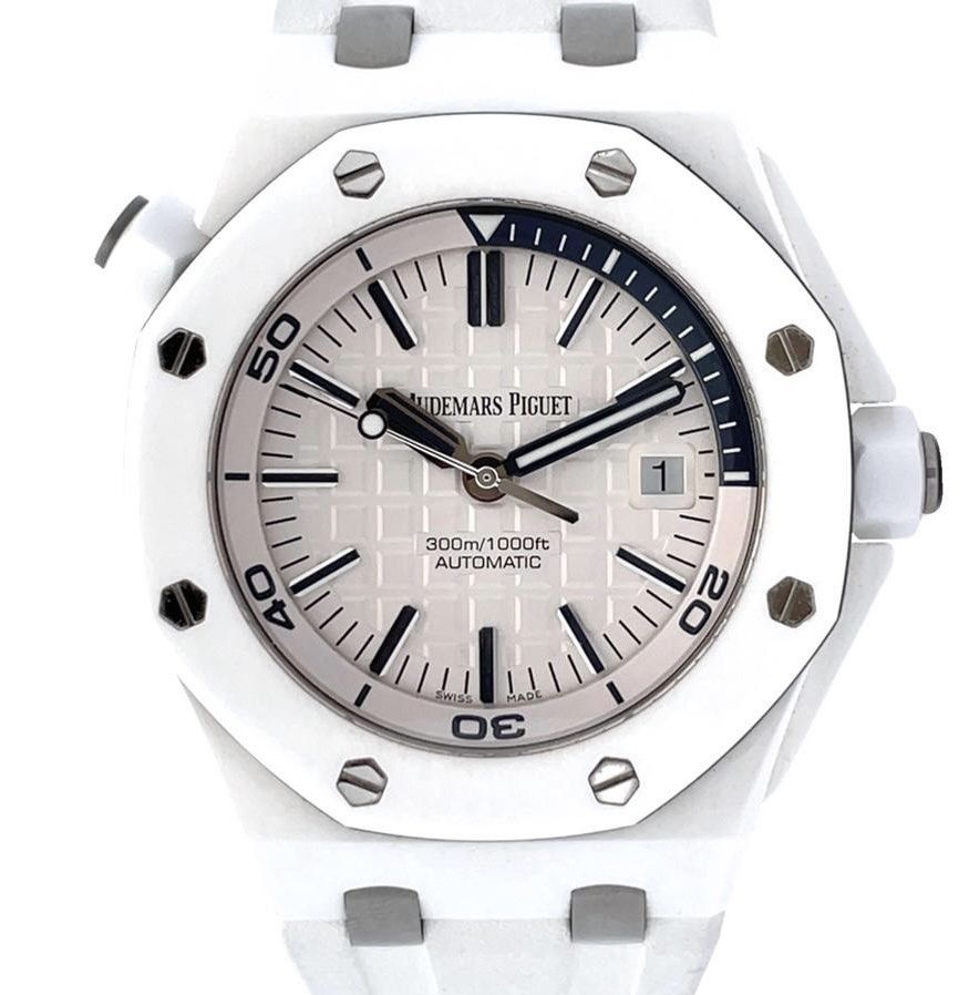 Audemars Piguet Royal Oak Offshore Diver White Ceramic 15707CB, Luxury ...