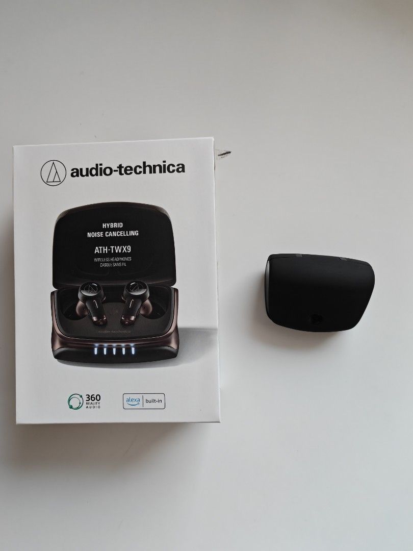 Audio Technica TWX9 True Wireless Earphones (Category: Earphones) located in Singapore. Submitted by sammyz85 (Listing ID 1367182363, Image 1). Description: Selling a lightly used Audio Technica TWX9 True Wireless earphones. Comes with original box and accessories. Eartips and charging cable unused as I used my own. Bought from Metapod SG. No more warranty..