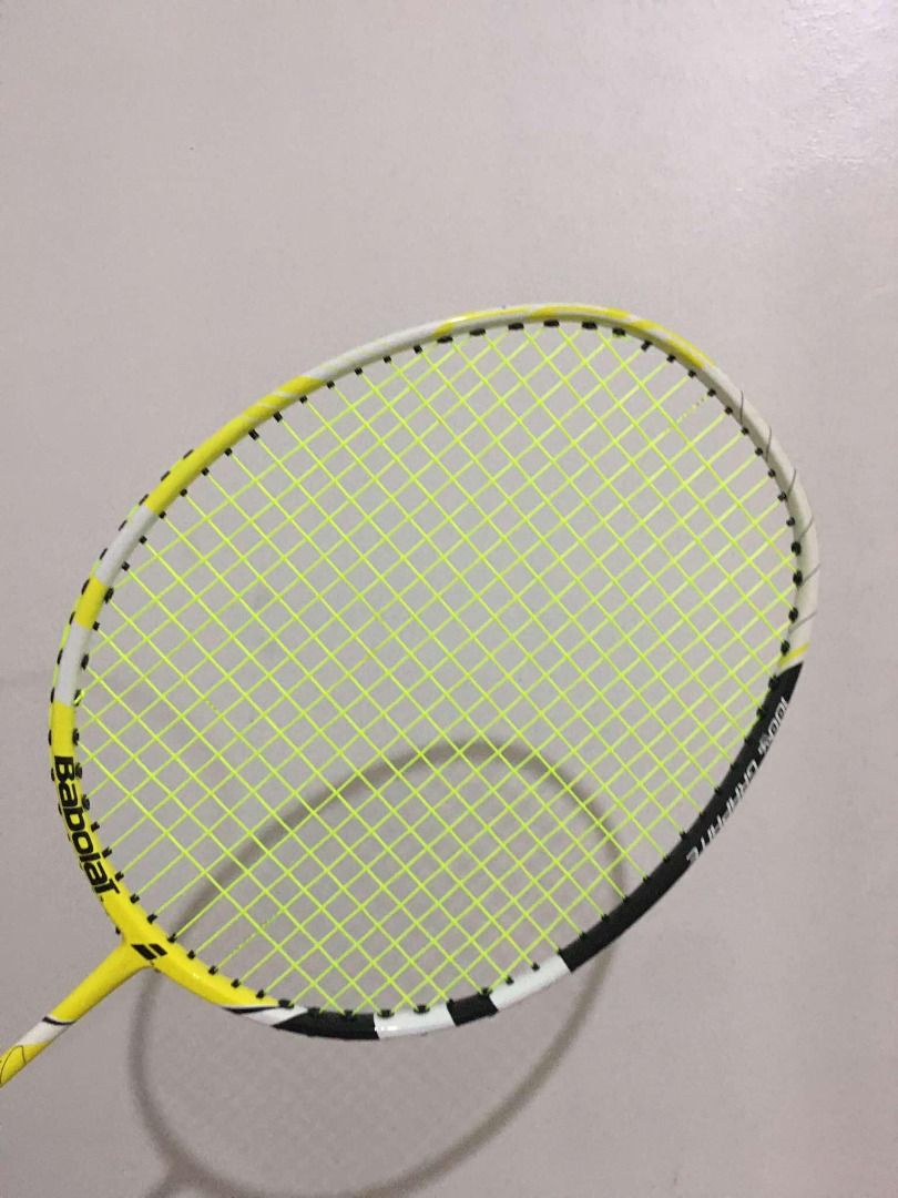 RUSH!! Babolat Badminton F2G Lite (Category: Racket and Ball Sports) located in Makati City. Submitted by kimedo (Listing ID 1367133594, Image 3). Description: FOR SALE!! Babolat Items Babolat Badminton Racket F2G Lite - 2500 ✔Tension: Up to 27lbs ✔Medium Flex ✔84g ✔with extra racket bag ✔ 2 paint chips only (bought it for 5k before) Babolat Back Pack - 700 ✔ All zippers are working ✔ Used good ✔ Needs cleaning since natambak Bundle for 3k only o