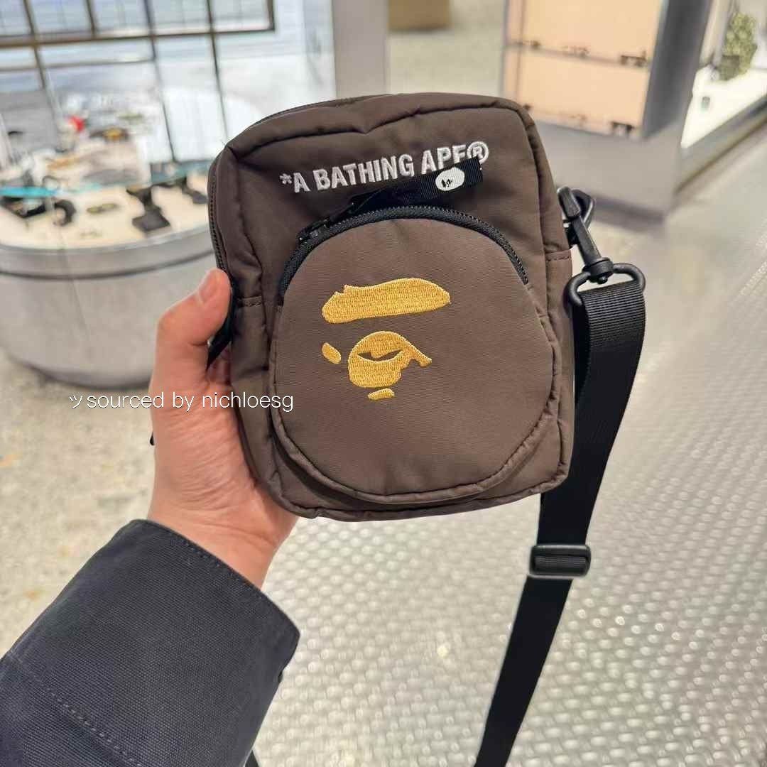 bape leather backpack DS! A Bathing Ape Patch Nylon Day Pack Navy – Adjustable shoulder strap. BAPE Black Daypack M Backpack