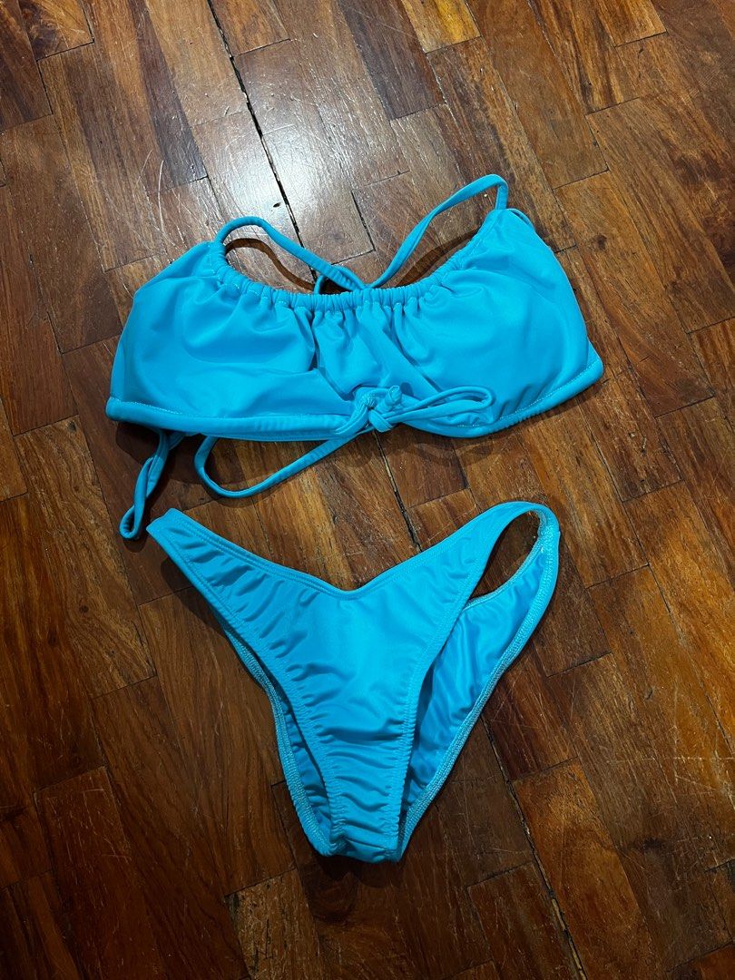 Blue and/or grey bikini (sew local) (Category: Bikinis & Swimsuits) located in Pasig City. Submitted by ysabeldc (Listing ID 1367185252, Image 1). Description: From sewlocal!! Blue - 450 Grey - 450 Get both for 800 :) Message for when worn pics Blackbough pacific palais Frankie’s .