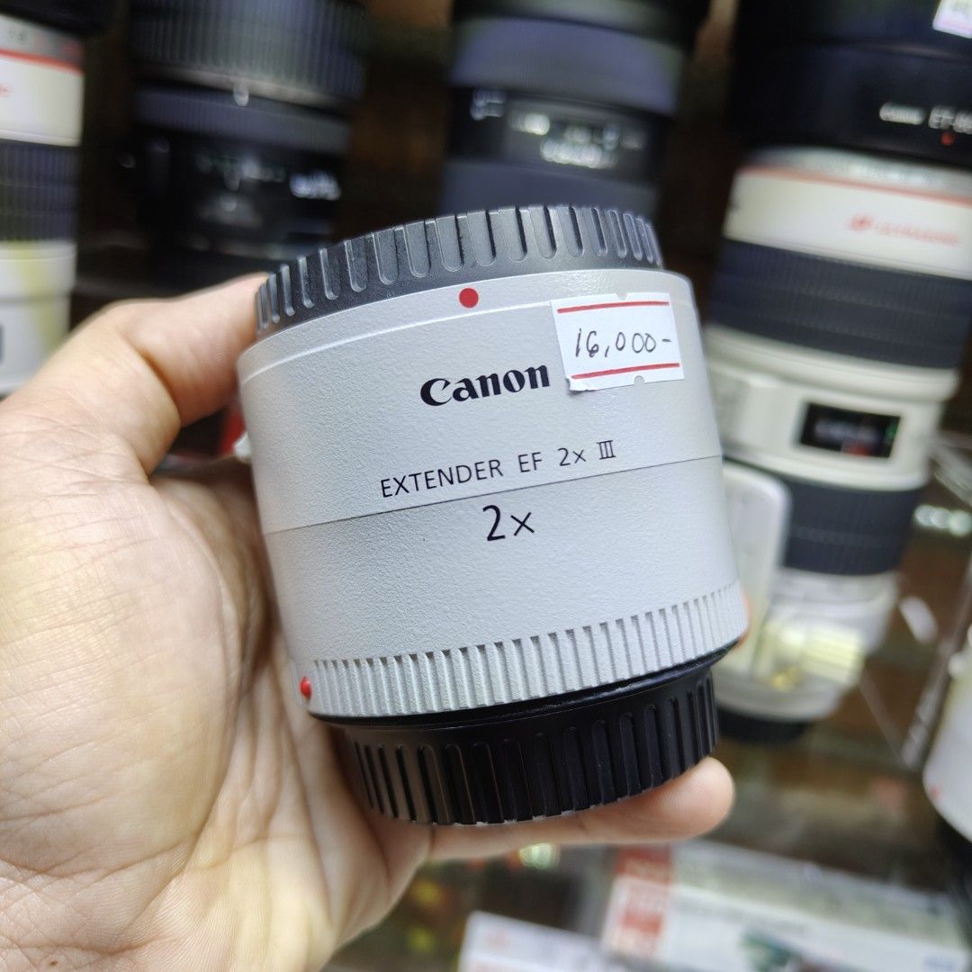 Canon EF lens 2X extender version 3 v III (Category: Other Photography Accessories) located in Manila. Submitted by rossinicalabig (Listing ID 1367251677, Image 1). Description: 16,000. FIXED. Good as new. With orig caps. NO BOX. Check, test & pickup at our Photo/Video studio in Sta.Mesa Mla. STUDIO J..