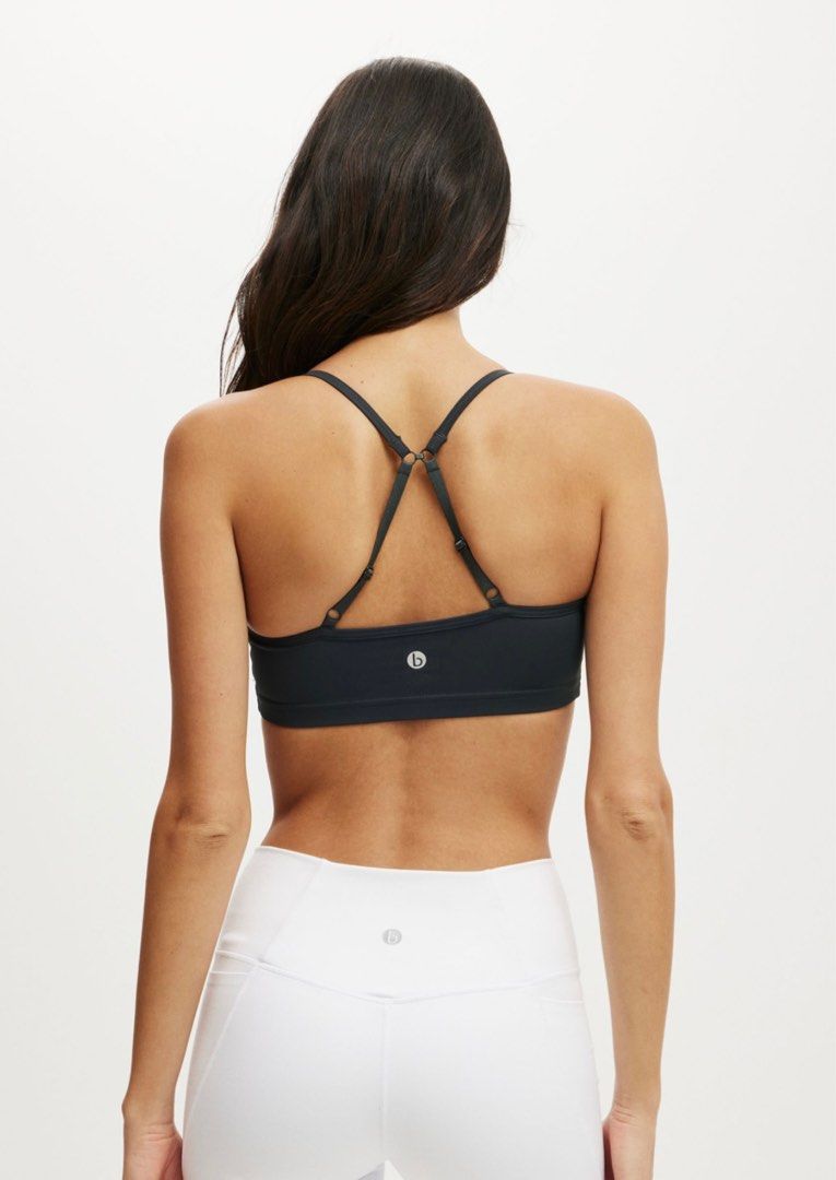 cotton on workout yoga crop in tranquil blue (Category: Activewear) located in Singapore. Submitted by stonkyard (Listing ID 1367158023, Image 3). Description: brand new without tag adjustable straps removable foam cup inserts .