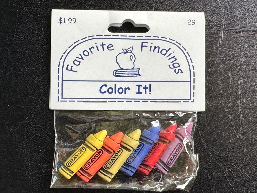 Crayon Buttons (Category: Craft Supplies & Tools) located in Solano. Submitted by rosiesclosetsale (Listing ID 1367146095, Image 1). Description: .