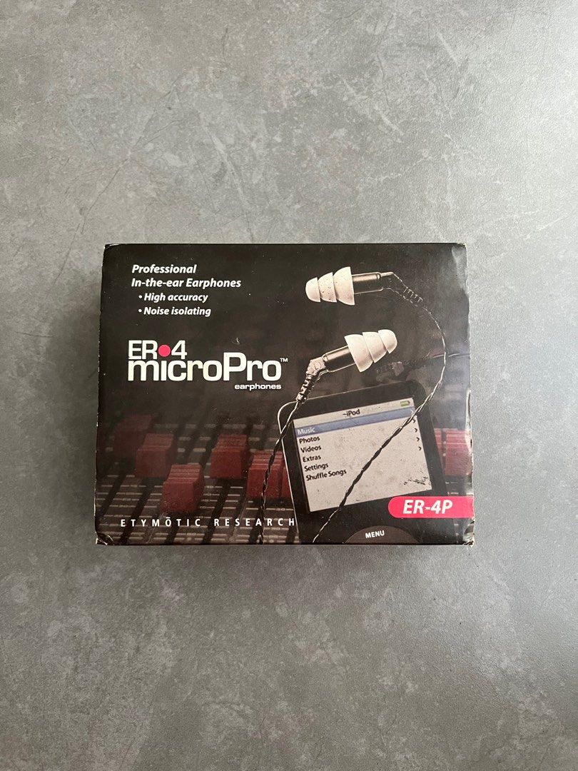 Etymotic ER4P (Category: Earphones) located in Singapore. Submitted by easonmusic7 (Listing ID 1367171833, Image 2). Description: Like New Full Set.