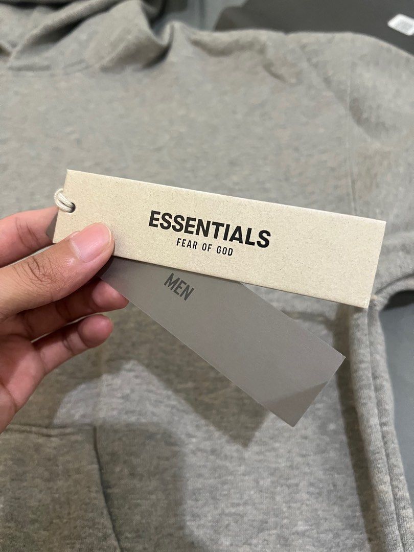 FOG Essentials Dark Oatmeal Hoodie (Category: Coats, Jackets and Outerwear) located in Cebu City. Submitted by lancemendo30465 (Listing ID 1367162656, Image 2). Description: Brand New with zip pouch and hang tags (never been used) Size XS (fits M-L) Selling for 5k (Bought it for 11k+) RUSH! LC all you want!.