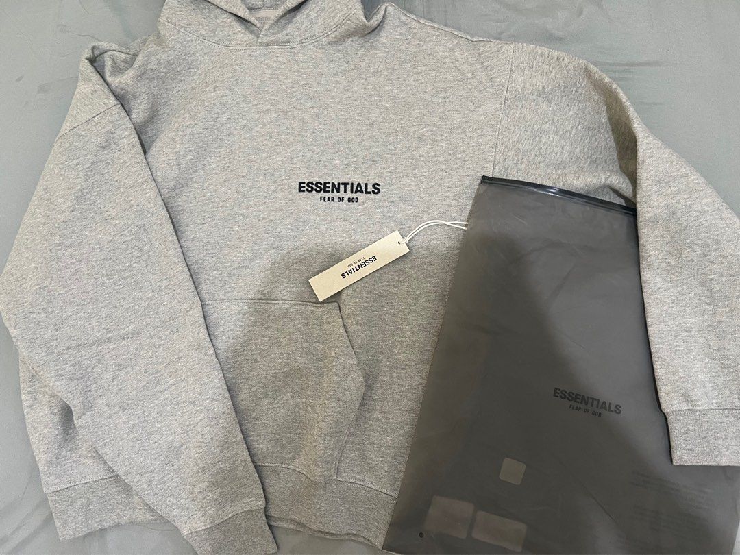 FOG Essentials Dark Oatmeal Hoodie (Category: Coats, Jackets and Outerwear) located in Cebu City. Submitted by lancemendo30465 (Listing ID 1367162656, Image 1). Description: Brand New with zip pouch and hang tags (never been used) Size XS (fits M-L) Selling for 5k (Bought it for 11k+) RUSH! LC all you want!.