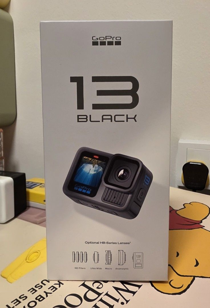 GoPro Hero 13 Black (Category: Other Gadgets) located in Singapore. Submitted by iluvcolours (Listing ID 1367224435, Image 1). Description: - Brand New - Box opened but never used before.