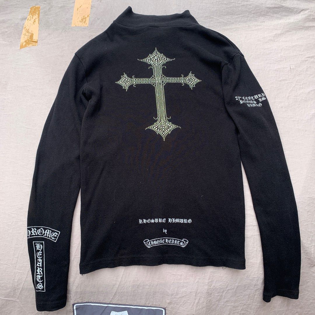 トップス KYOSUKE HIMURO by Chrome Hearts nit zip Chrome Hearts Chrome Hearts Kyosuke Himuro Floral Cross Zip