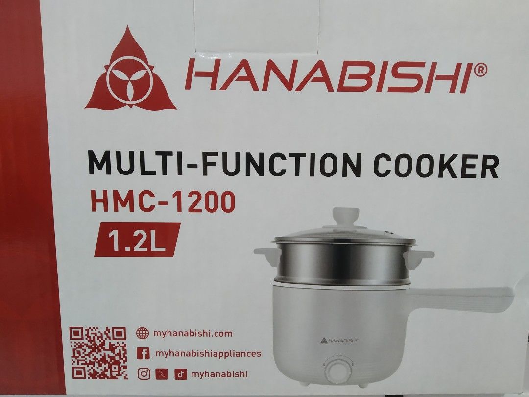 HANABISHI Multi Function Cooker (Category: Cookers) located in Manila. Submitted by cattss__ (Listing ID 1367232300, Image 1). Description: MOD: Lalamove or J&T MOP: Gcash + SF Location: Tondo, Manila No Return No Exchange.