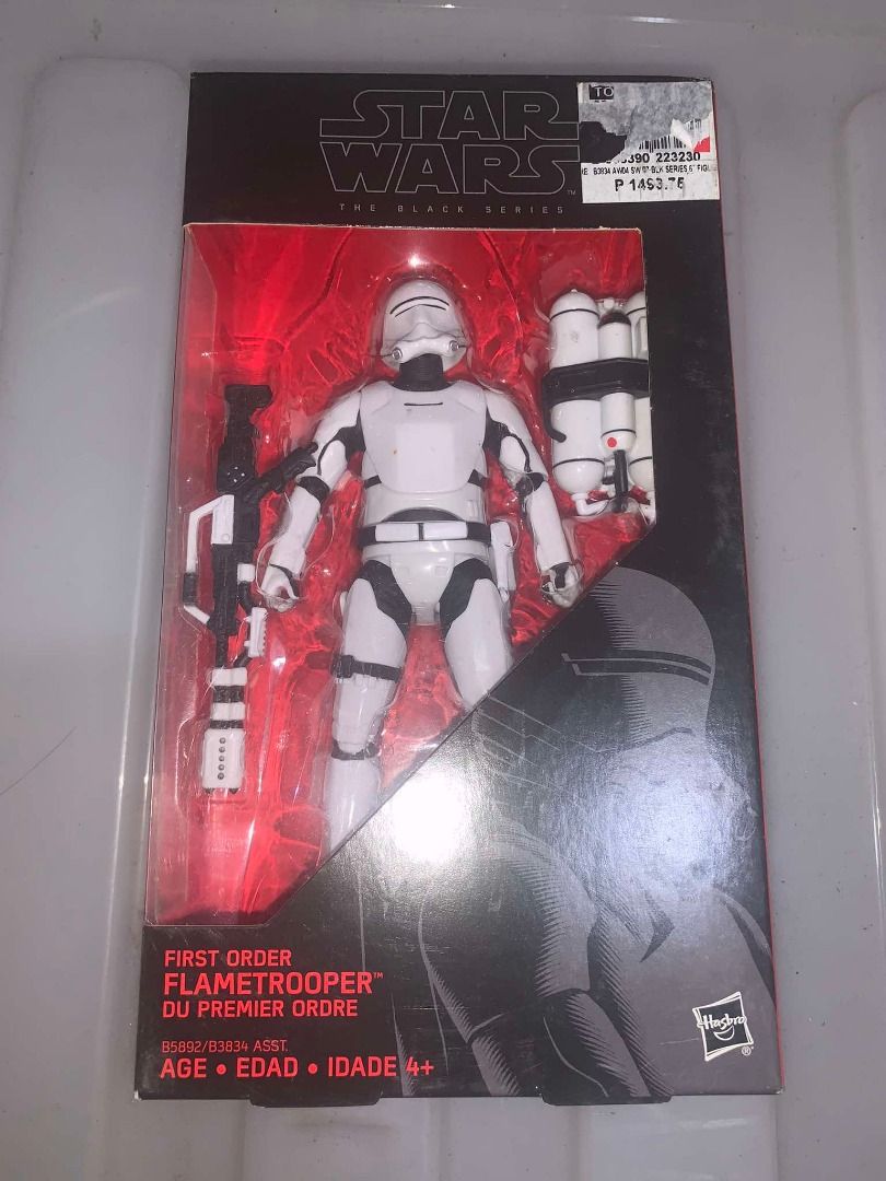 Figurine Star Wars Black Series First Order Flametrooper - Hasbro - Neuf Sous Blister