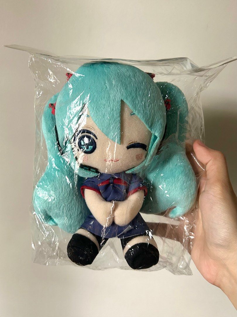 Hatsune Miku Plush (Category: Plushies & Soft Toys) located in Mandaluyong City. Submitted by atsumooshi (Listing ID 1367142644, Image 1). Description: Rfs: Decluttering! Bought from an anime convention here in Manila in 2021! Looking for a new home for my Hatsune Miku plushie -Only used as a display in my room, never took it out of this plastic -Buyer shoulders shipping fee (j&t).