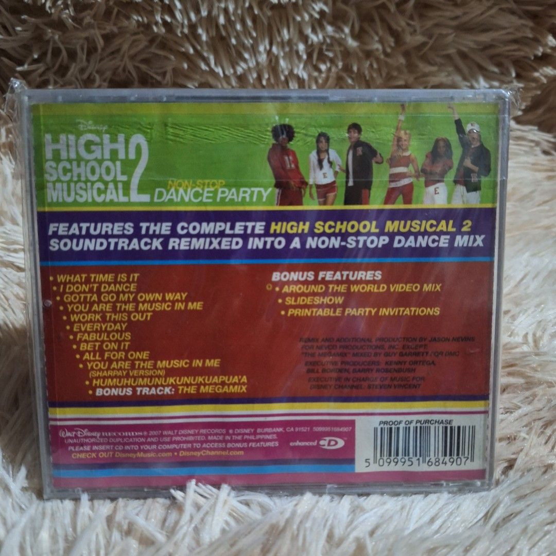 High school musical (Category: CDs & DVDs) located in Caloocan City. Submitted by collectionsitems (Listing ID 1367266945, Image 2). Description: Welcome to our shop collection items music cd store 👝Posted items are on hand. 💿🎧🎵💽🎷📽🎥 CD'S / DVD's Books & VINYL are all imported made in uk our local opm album and original in mint to nearmint & unsealead sealed brand new 🛒Pls add to cart to check stocks availability. 💵We sell quality produc
