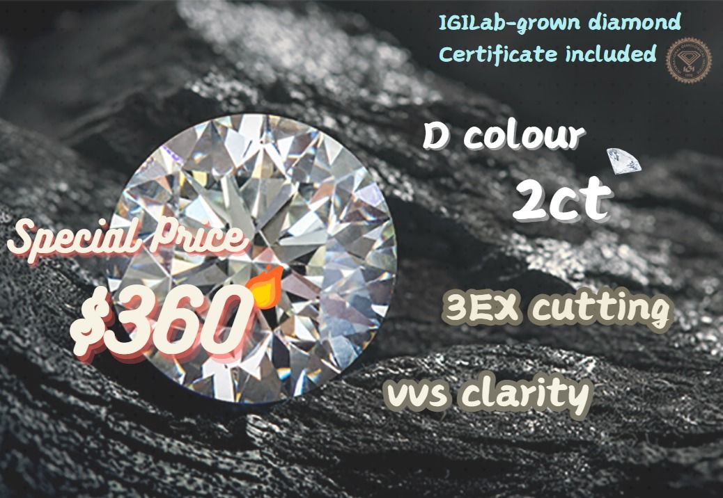 IGI 1ct Round shape VVS D colour diamond