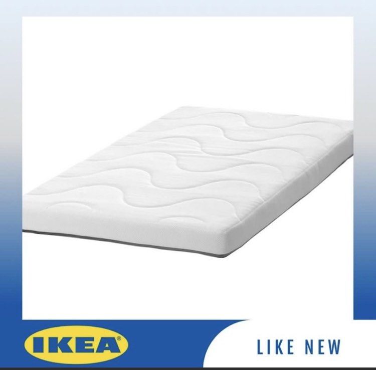 Ik ea foam mattress, bedlinen, comforter, pillow (Category: Children's Beds) located in Pasig City. Submitted by peachyjag (Listing ID 1367268591, Image 2). Description: Rfs: decluttering Foam mattress (SRP 3,000) Comforter (SRP 690) Bedlinen x 3 (SRP 890) Crib pillow x 2 (SRP 190 each) Savings of Php2,500 .