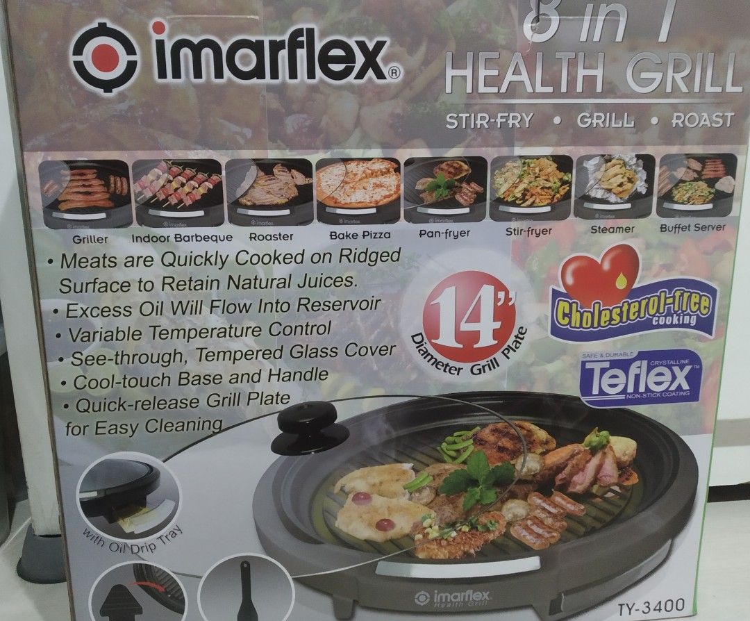 Imarflex Grill / Griddle (Category: Cookers) located in Manila. Submitted by cattss__ (Listing ID 1367254014, Image 1). Description: MOD: Lalamove or J&T MOP: Gcash + SF Location: Tondo, Manila No Return No Exchange.