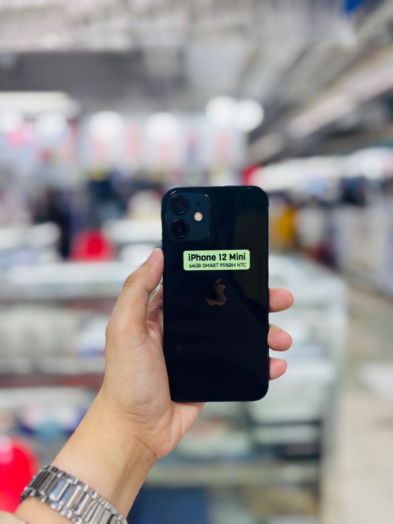 Iphone 12 MINI 64GB smartlocked 95bh "replaced battery" (Category: iPhone 12 Series) located in San Juan City. Submitted by najihahtelecomshop2018 (Listing ID 1367195681, Image 1). Description: Legit Store | Original unit FOR SALE | TRADE / SWAP ▫️INSTALLMENT thru: 🔸Credit Card (straight / installment) 🔸Ggives / Gcredit + 6% interest 🔸Spay Later + 6% interest (RFS: Buy and Sell any kinds of Gadgets) Description: iPhone 12 MINI 64GB ( other GB 