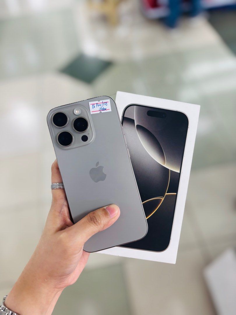 IPhone 16 Pro 128GB Globelocked no issues 100Bh NTC approver (Category: iPhone 16 Series) located in San Juan City. Submitted by najihahtelecomshop2018 (Listing ID 1367197981, Image 2). Description: Legit Store | Original unit FOR SALE | TRADE / SWAP ▫️INSTALLMENT thru: 🔸Credit Card (straight / installment) 🔸Ggives / Gcredit + 6% interest 🔸Spay Later + 6% interest (RFS: Buy and Sell any kinds of Gadgets) Description: iPhone 16 Pro 128GB ( othe