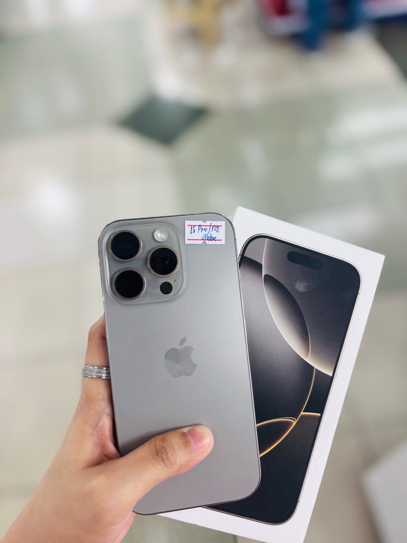 IPhone 16 Pro 128GB Globelocked no issues 100Bh NTC approver (Category: iPhone 16 Series) located in San Juan City. Submitted by najihahtelecomshop2018 (Listing ID 1367197981, Image 3). Description: Legit Store | Original unit FOR SALE | TRADE / SWAP ▫️INSTALLMENT thru: 🔸Credit Card (straight / installment) 🔸Ggives / Gcredit + 6% interest 🔸Spay Later + 6% interest (RFS: Buy and Sell any kinds of Gadgets) Description: iPhone 16 Pro 128GB ( othe