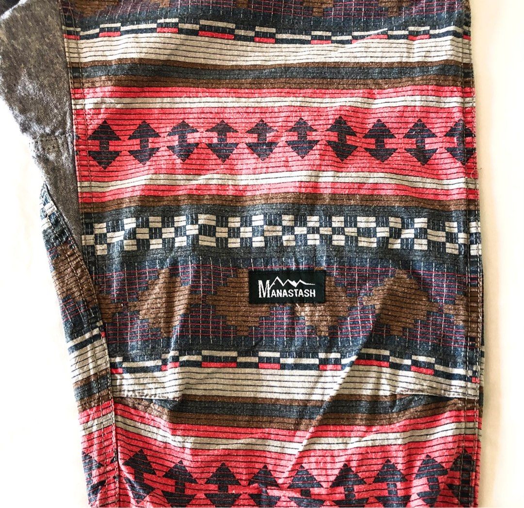 MANASTASH Hemp 3/4 Pants Navajo/Aztec/Tribal/Native Men #39 s Fashion